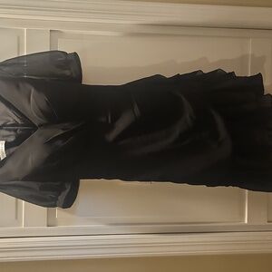 NWT JJ's HOUSE Black Ruched Dress